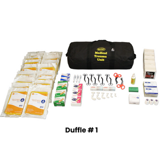 500 Person Multi-person Trauma Medical Unit (3 Duffle bags included)