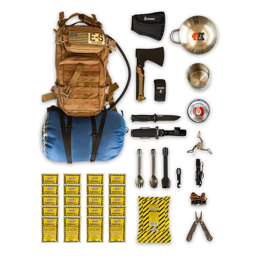 Gear Outdoor Survival Bag Cisvio 14-in-1 Outdoor Emergency Survival Gear Kit  Camping Tactical Tools