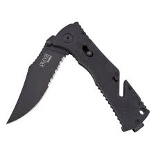 Trident AT - Black & Red  Professional Use Assisted Opening Knife