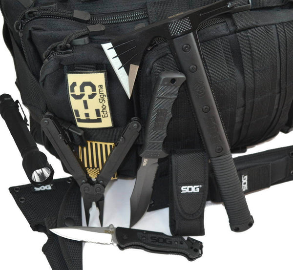 Echo-Sigma Emergency Bug Out Bag (Black)