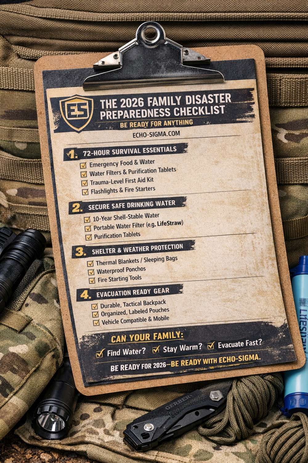 The Ultimate 2026 Family Emergency Preparedness Checklist – Echo-Sigma