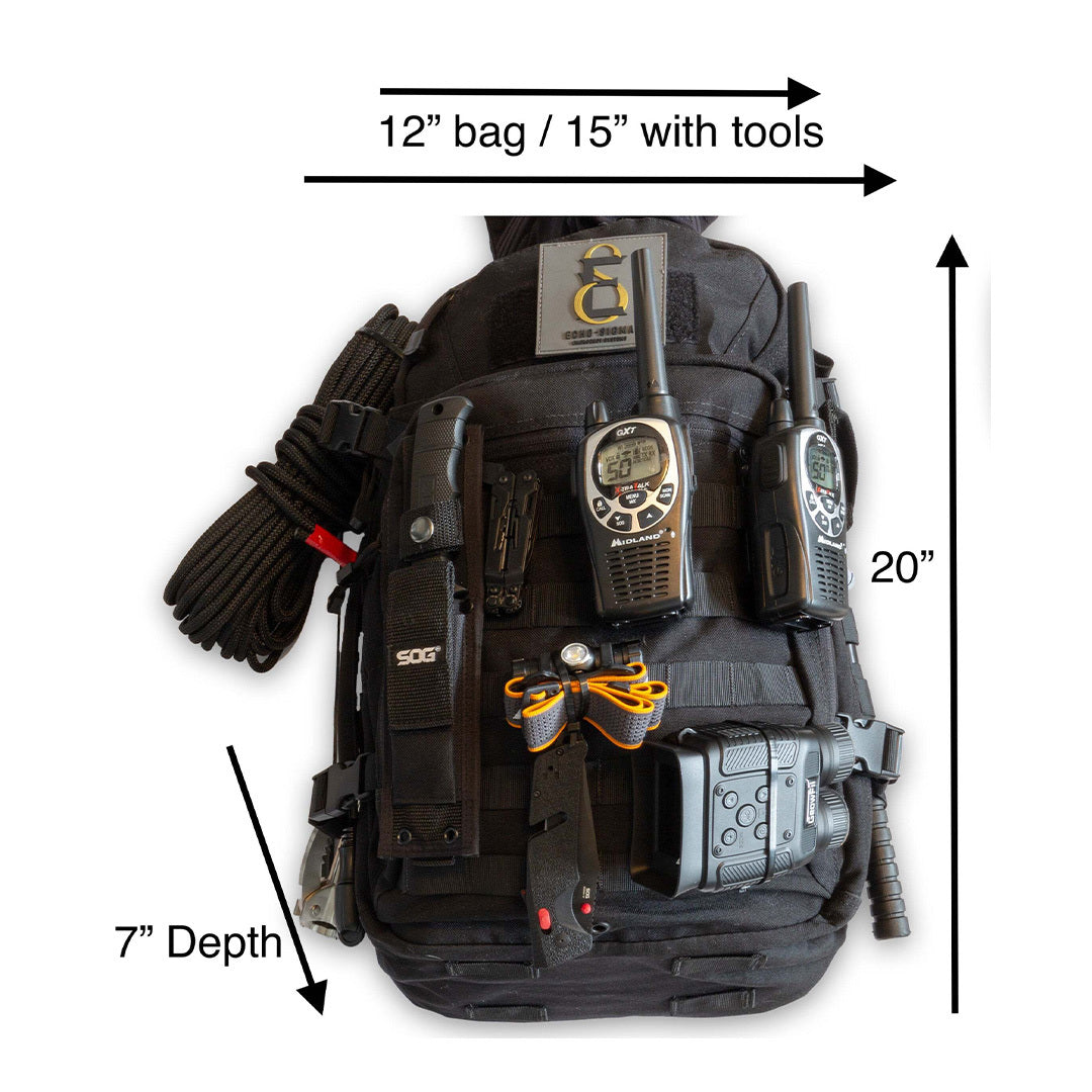 Ultimate Survival Kit Bug Out Bag Durable Echo-Sigma