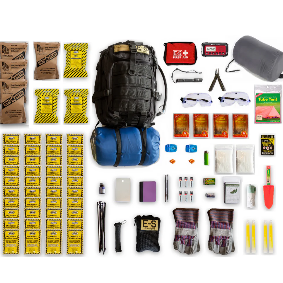 bug gear Bug Out Bag: Family Edition for 2 - Black