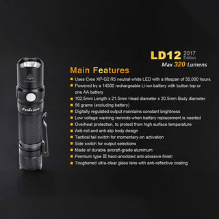 Fenix LD12 320 Lumen Flashlight