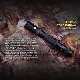 Fenix LD22 2.0 Edition 800 Lumen Handheld Tactical Flashlight