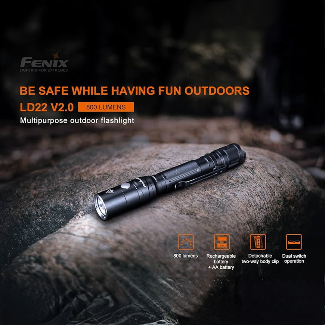 Fenix Ld22 V2.0 Luminus Sst20 Wxs Led 800l Rechargeable Flashlight Fenix Ld22 V2.0 Luminus Sst20 Wxs Led 800l Rechargeable Flashlight