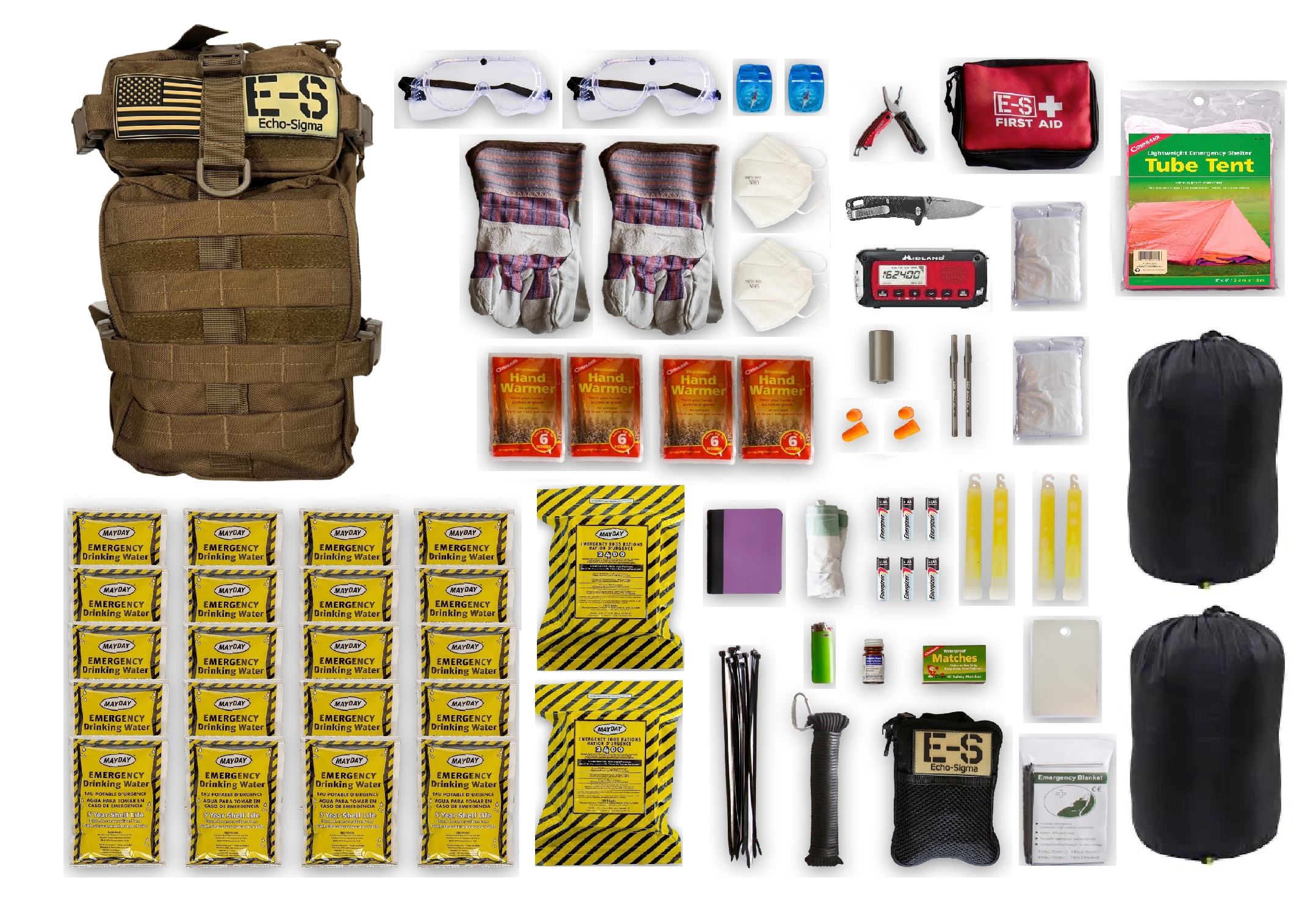 Get Home Bag- Family Edition Go Bag for 2+ People – Echo-Sigma