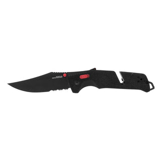 SOG Trident AT Serrated - Black and Red