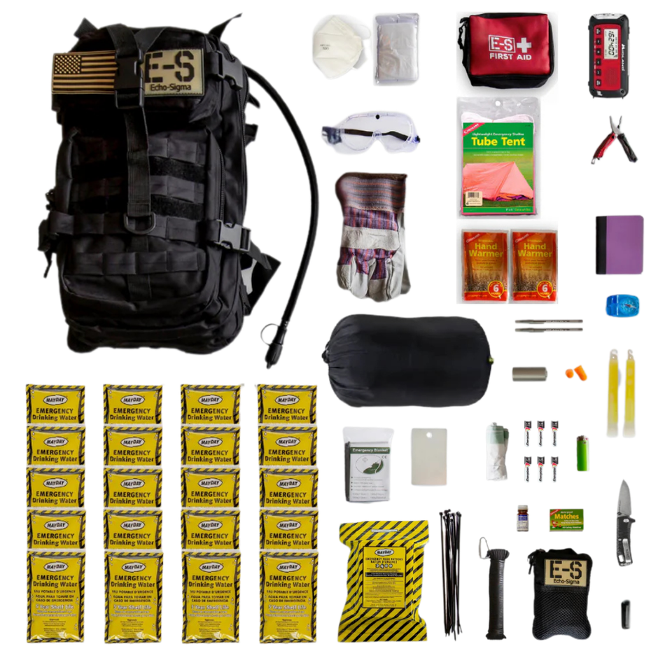 Go Bag | Get Home Bag - 72 Hour Emergency Kit | Echo-Sigma