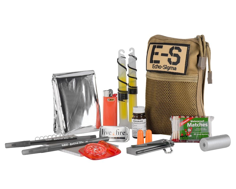 Large Military Survival Kit  25 Essential Survival Items