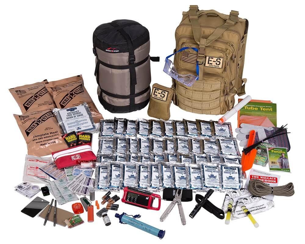 Emergency Zone Urban Survival Bug OutGo Bag 72Hour Kit  Perfect Way to  Prepare Your Family  Be Ready for Disasters Like Hurricanes Earthquakes  More 4 Person with Dog Pet Emergency Kit