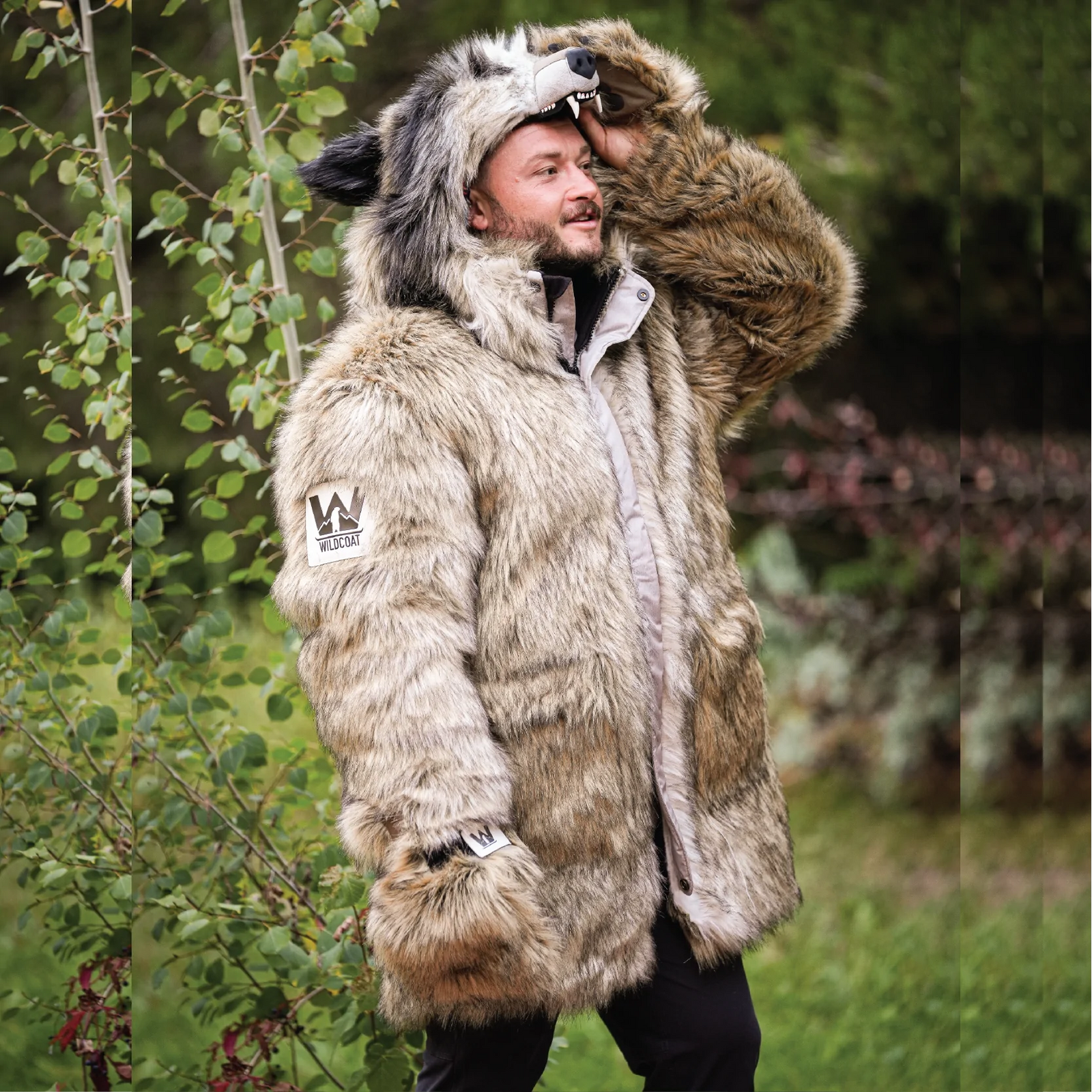 Reversible White Polar Bear Fur Coat | Upscale Menswear