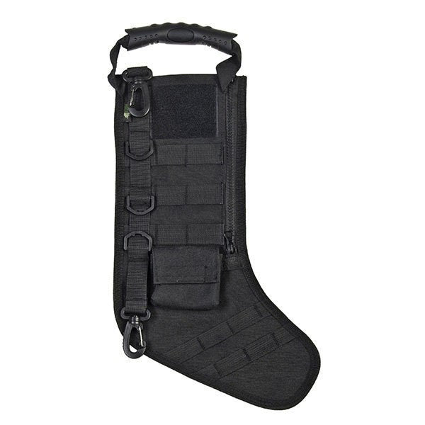 Christmas Junior Tactical Stocking w/MOLLE, Black