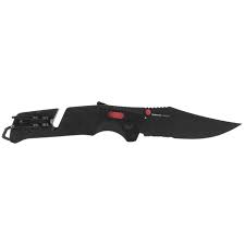 SOG Trident AT Serrated - Black and Red