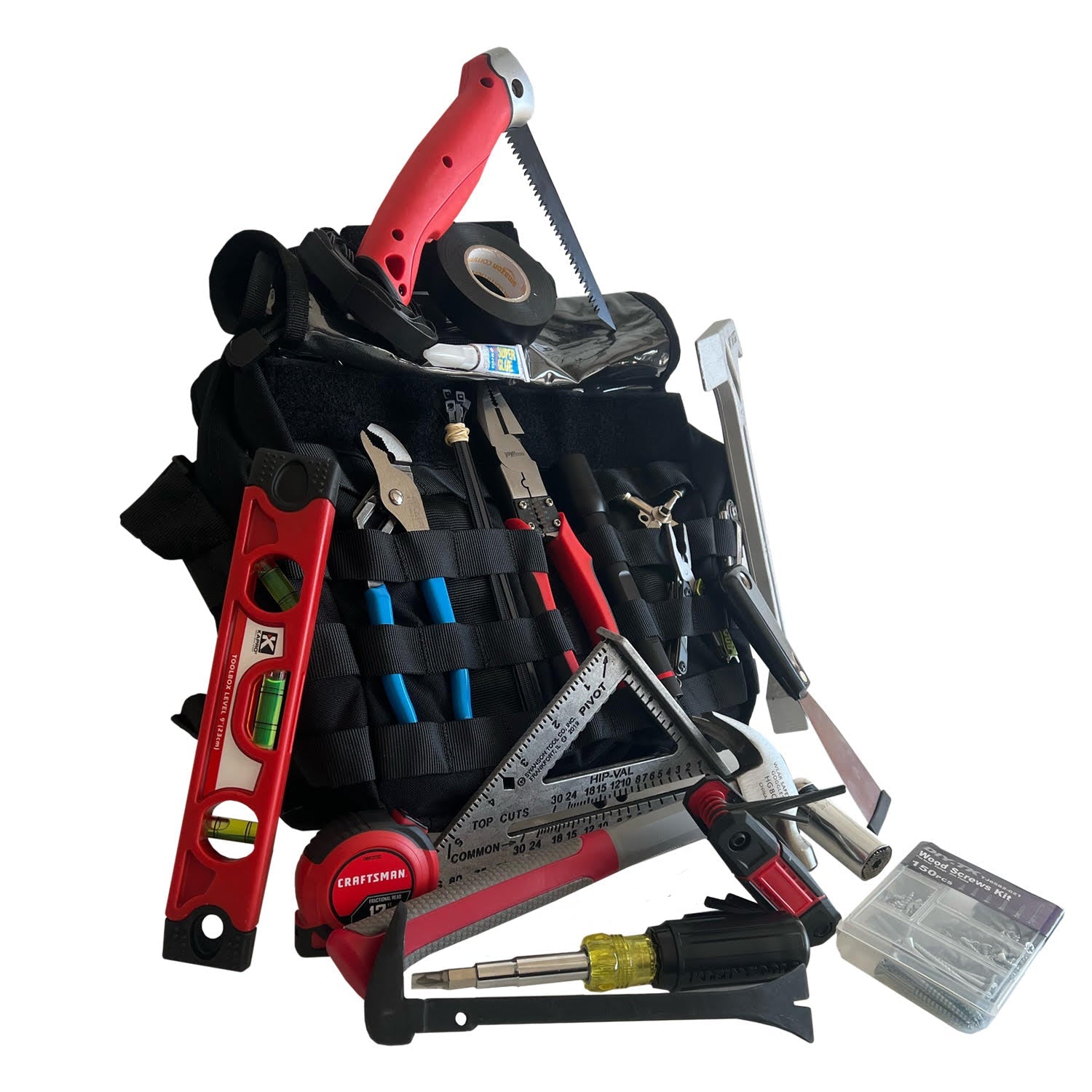 The Echo-Sigma Handy Bag emergency tool kit with gear out